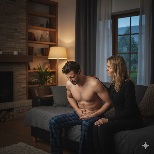 درد بیضه چپ